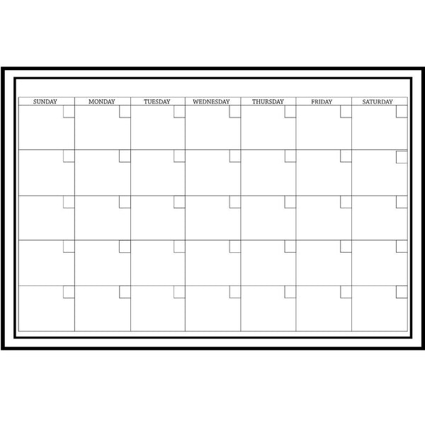 Wallpops Dry Erase Calendar 36" x 24" - White