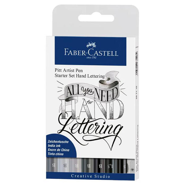 Faber-Castell Pitt Artist Pen Set, Starter Lettering