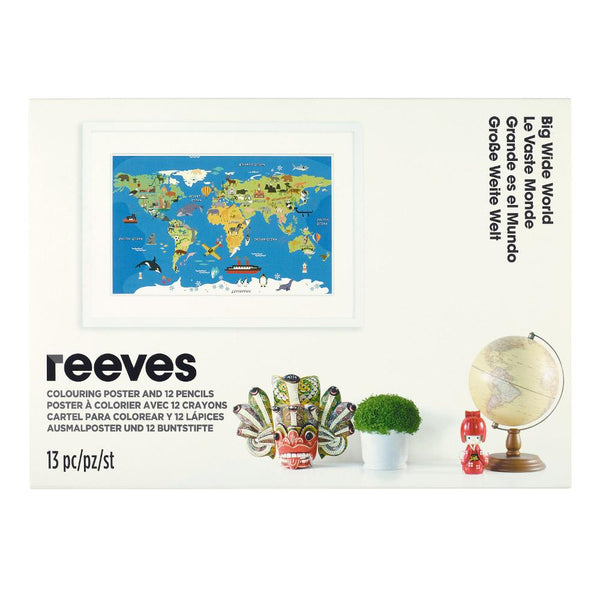 Reeves Coloring Kit Poster "Big Wide World" 45x31"