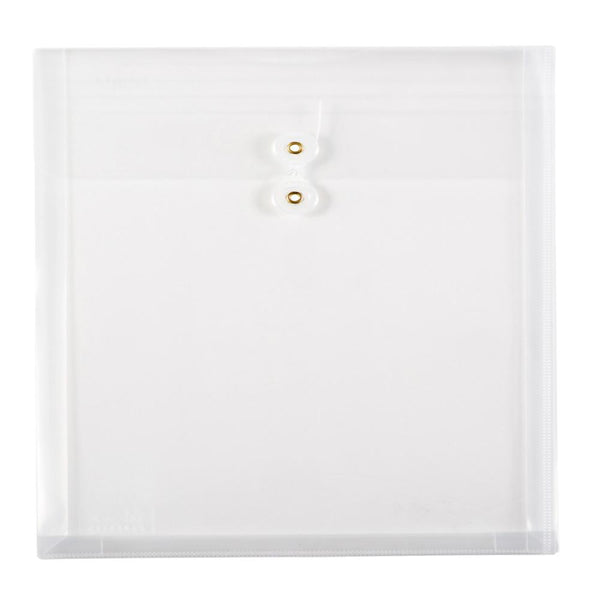 Filexec Poly Envelope With String 13x13" Clear