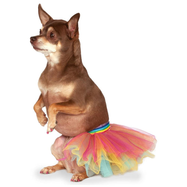 Rubies Rainbow Tutu Pet Costume - Medium/Large