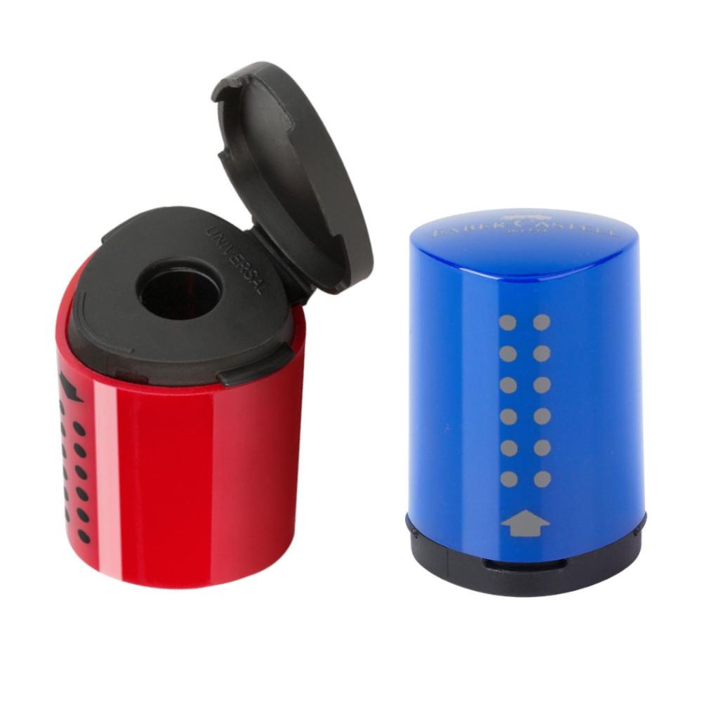 Faber Castell Grip Mini Sharpener Red Or Blue Midoco Art Office faber-castell-grip-mini-sharpener-red-or-blue-midoco-art-office