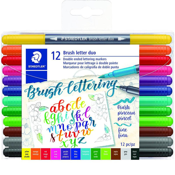 Staedtler Brush Lettering Duo-Tip Markers 12pk