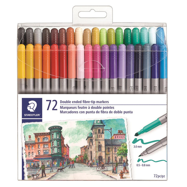 Staedtler Double-Ended Markers 72pk