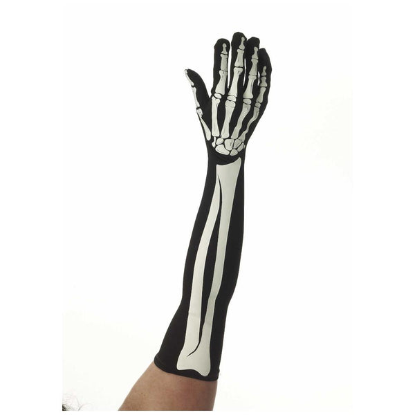 Forum Novelties Long Skeleton Gloves