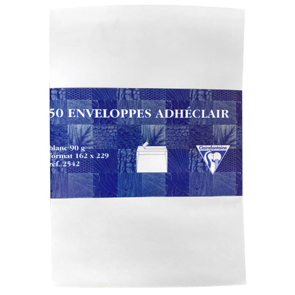 Clairefontaine Self-Adhesive Envelopes 50pk, 6.38" x 9.02"