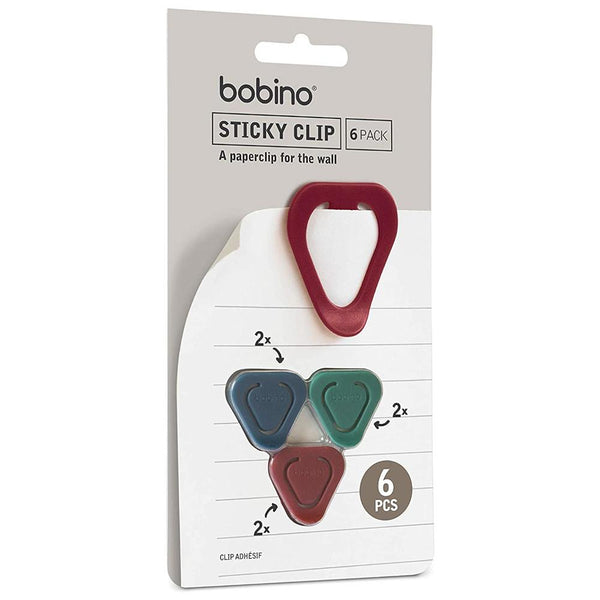 Bobino Sticky Clips 6pk Accent Colours