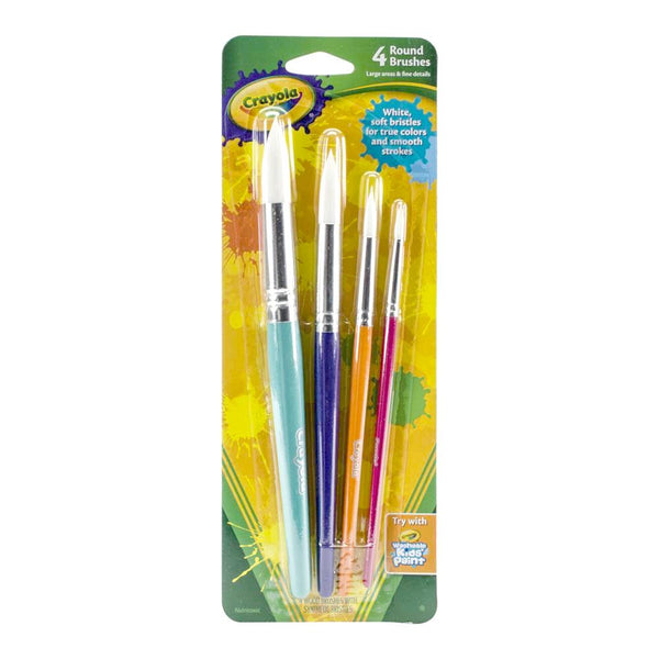 Crayola Paint Brush Set 4pk Rounds