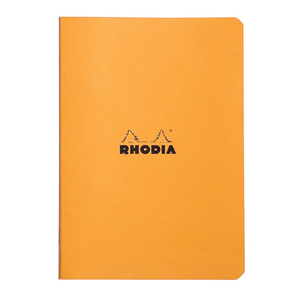 Rhodia A5 Side-Stapled Ruled Notebook - Orange