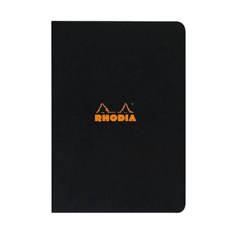 Rhodia A5 Side-Stapled Graph Notebook - Black