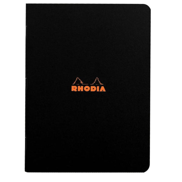 Rhodia A4 Staplebound Ruled Notepad - Black