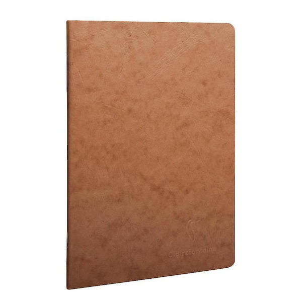 Clairefontaine Age-Bag A5 Staplebound Notebook, Ruled, Tan