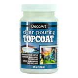 DecoArt Clear Pouring Top Coat 8oz High Gloss Acrylic