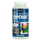 DecoArt Clear Pouring TopCoat 16oz High-Gloss Acrylic