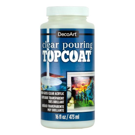 DecoArt Clear Pouring TopCoat 16oz High-Gloss Acrylic