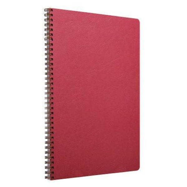 Clairefontaine Age-Bag A4 Coilbound Notebook, Ruled, Red