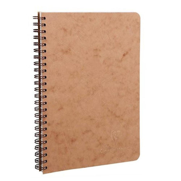 Clairefontaine Age-Bag A5 Coilbound Notebook, Ruled, Tan
