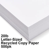 20Lb Recycled Laser Copy Paper Letter-Sized 500pk