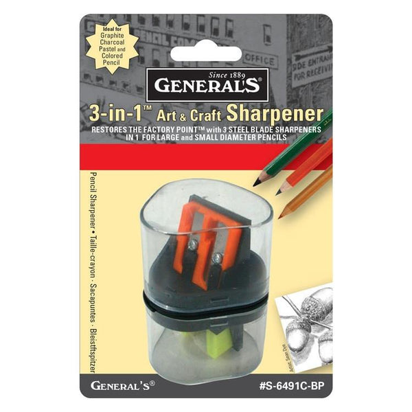 General's 3-in-1 Clear Sharpener