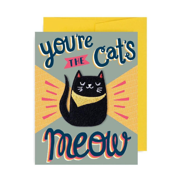 You're the Cat's Meow Patch Greeting Card
