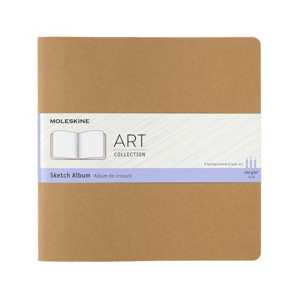 Moleskine Art 7.5" Square Sketchbook Album - Kraft Brown