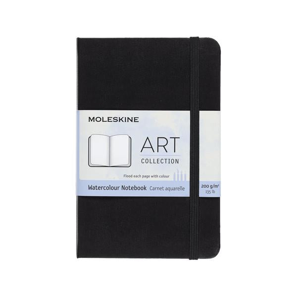 Moleskine Art Watercolour Notebook - Pocket, Hardcover, Black