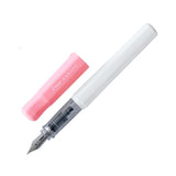 Pilot Kakuno Fountain Pen, Medium Nib, Pink/White