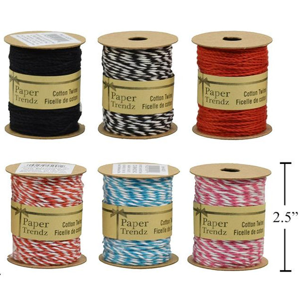 Paper Trendz Cotton Baker's Twine - Assorted Colours