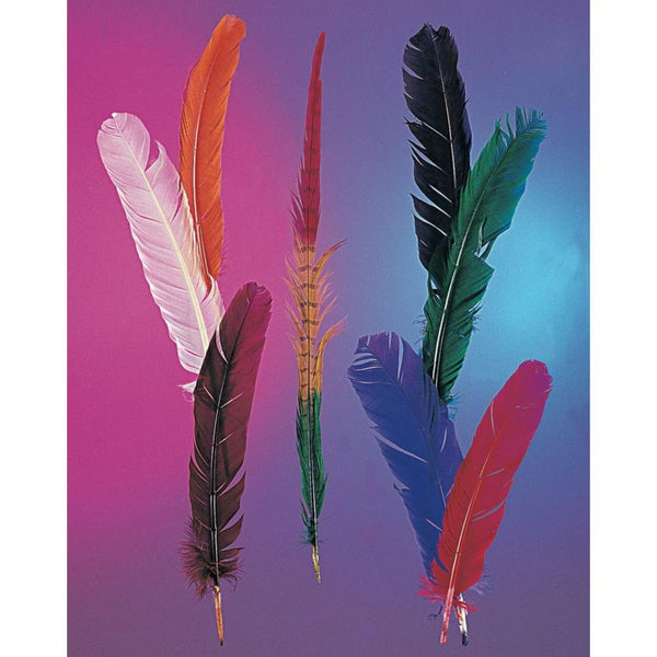 Rubies White Turkey Quill Feathers