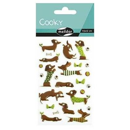 Midoco.ca: Cooky dachshund dog stickers