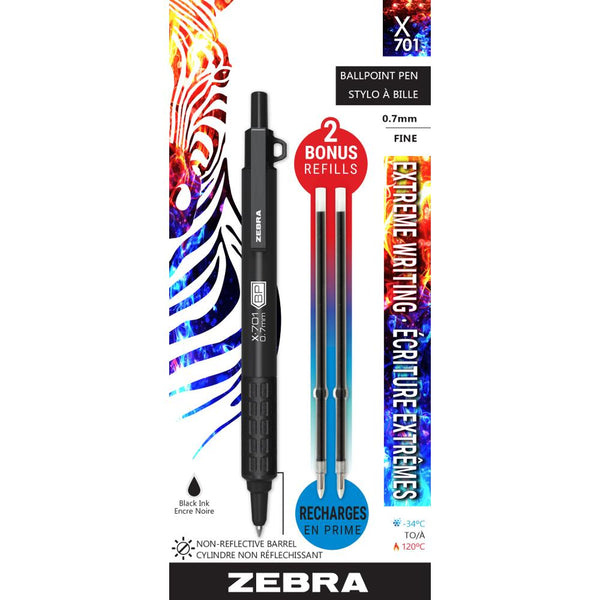 Zebra Pressurized Ballpoint Pen - Black