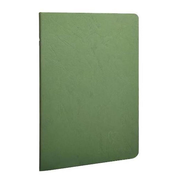 Clairefontaine Age-Bag A5 Staplebound Notebook, Ruled, Green