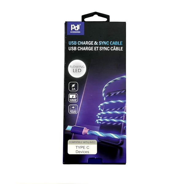 PDI USB Charge & Sync Cable, Blue