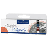Faber-Castell Pitt Artist Pen Set, 4pk Calligraphy Essentials