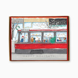 The Paperhood Toronto Streetcar Boxed Holiday Cards 8pk