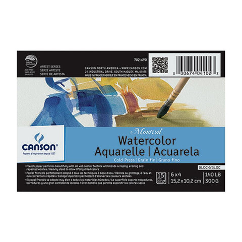 Canson Artist Series Montval Watercolour Block 4x6"