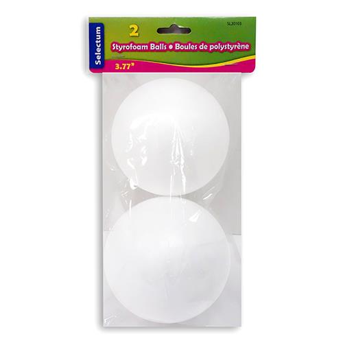 Selectum Styrofoam Balls 3.75" 2pk