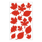 Forum Novelties Leaf Shaped Wall Stickers - Red
