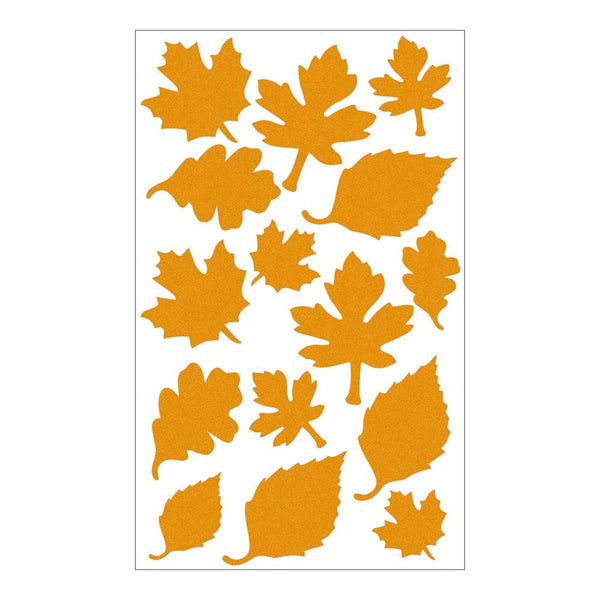 Forum Novelties Leaf Shaped Wall Stickers - Orange