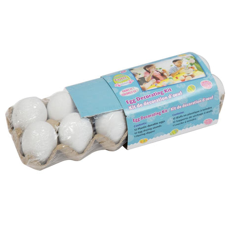 Easter Treasures Paintable Plastic Eggs 12pk