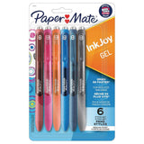 Paper Mate InkJoy Retractable Gel Pens 0.7mm "Power" 6pk