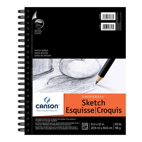 Canson Artist Series Universal Sketch Book 9"x12"