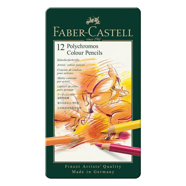 Faber-Castell Polychromos Coloured Pencil Set 12pk