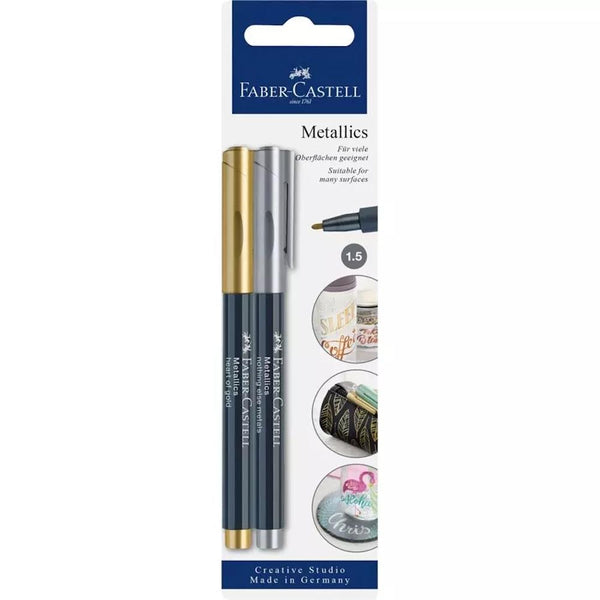 Midoco.ca: Faber-Castell Metallic Marker Set Gold/Silver