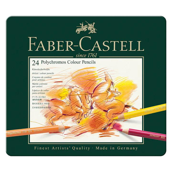Faber-Castell Polychromos Coloured Pencil Set 24pk