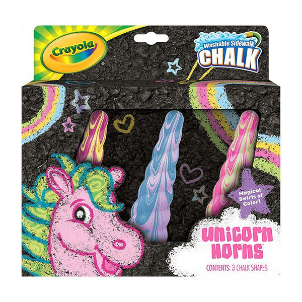 Crayola Sidewalk Chalk 3pk Unicorn Horns