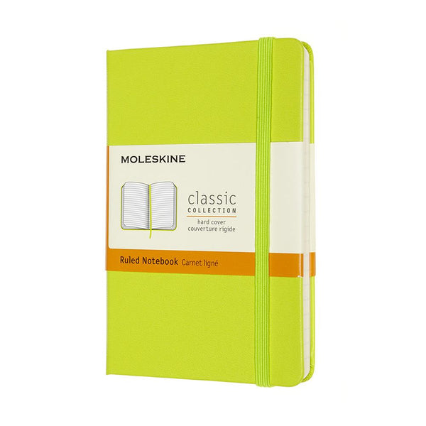 Moleskine Pocket Ruled Hardcover Notebook - Lemon Green