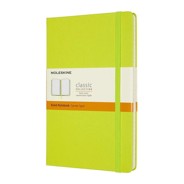 Moleskine Large Plain Hardcover Notebook - Lemon Green