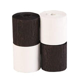 Clairefontaine Crepe Paper Mini Streamer Rolls - Black & White
