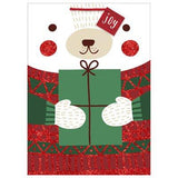 Amscan Christmas Jumbo Glitter Bear Gift Bag 28"x20"x7"